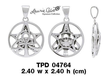 Ankh Triquetra Silver Pendant TPD4764 - Jewelry